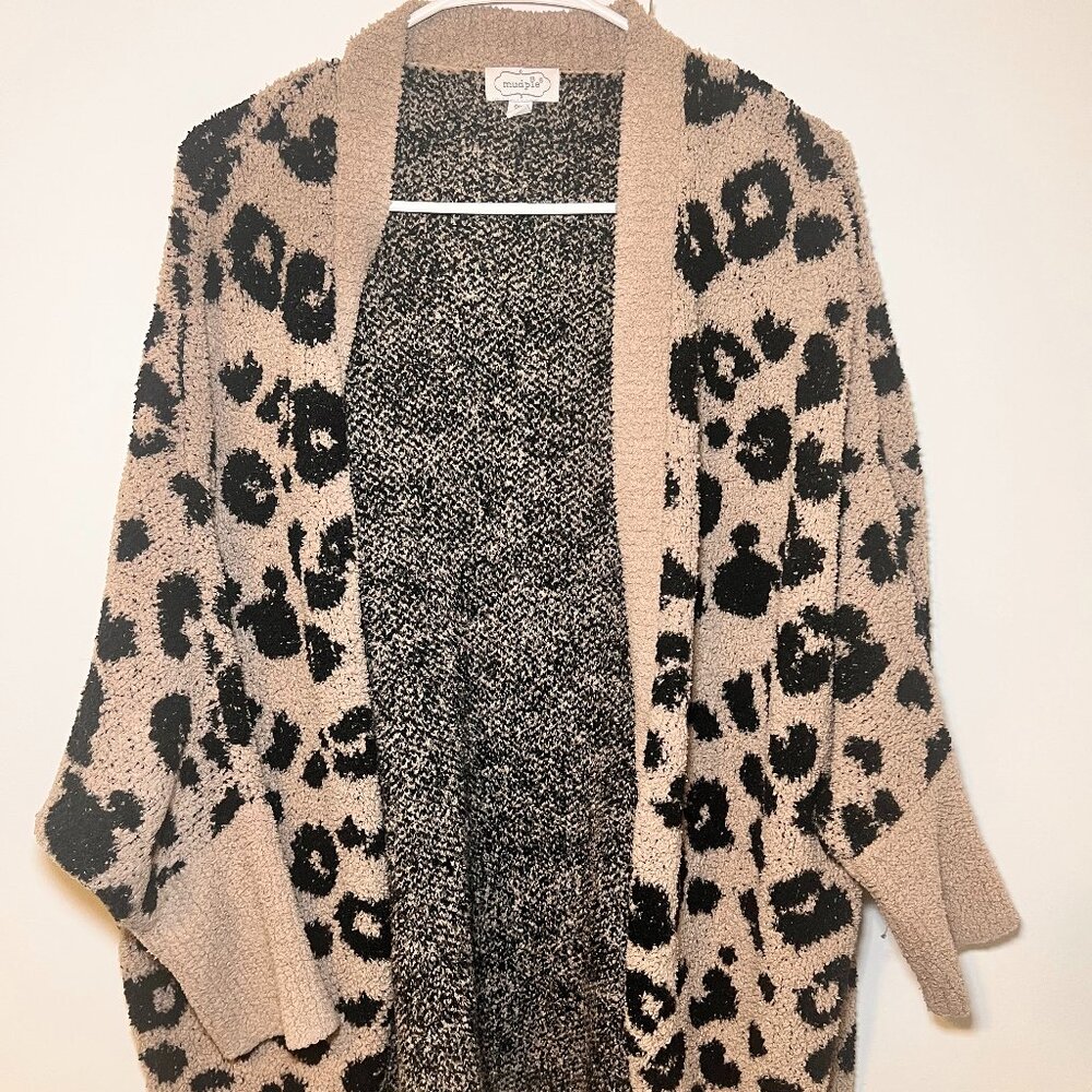 Mud Pie Shylah Leopard Cocoon Cardigan